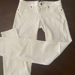 Bebe White Fitted Jeans